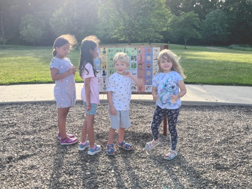 Preschool students enjoying outdoor play and learning together at Heritage Christian Academy