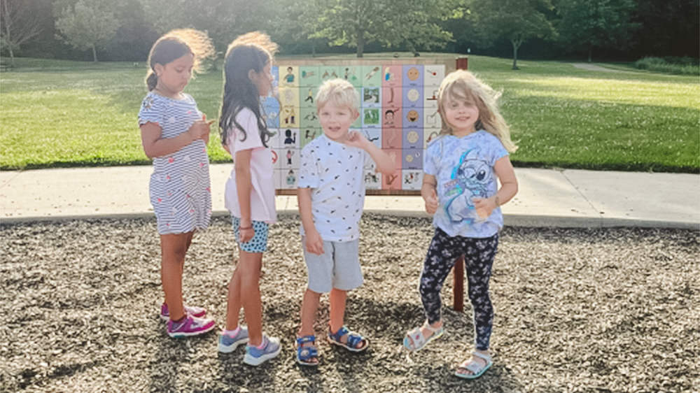 Preschool students enjoying outdoor play and learning together at Heritage Christian Academy